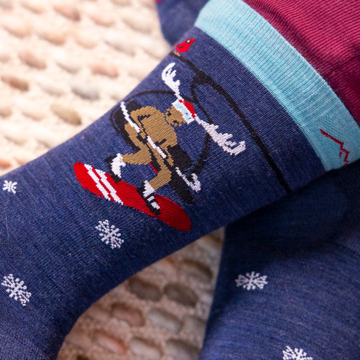 Unisex Moose On The Loose Crew Lightweight Lifestyle Socks