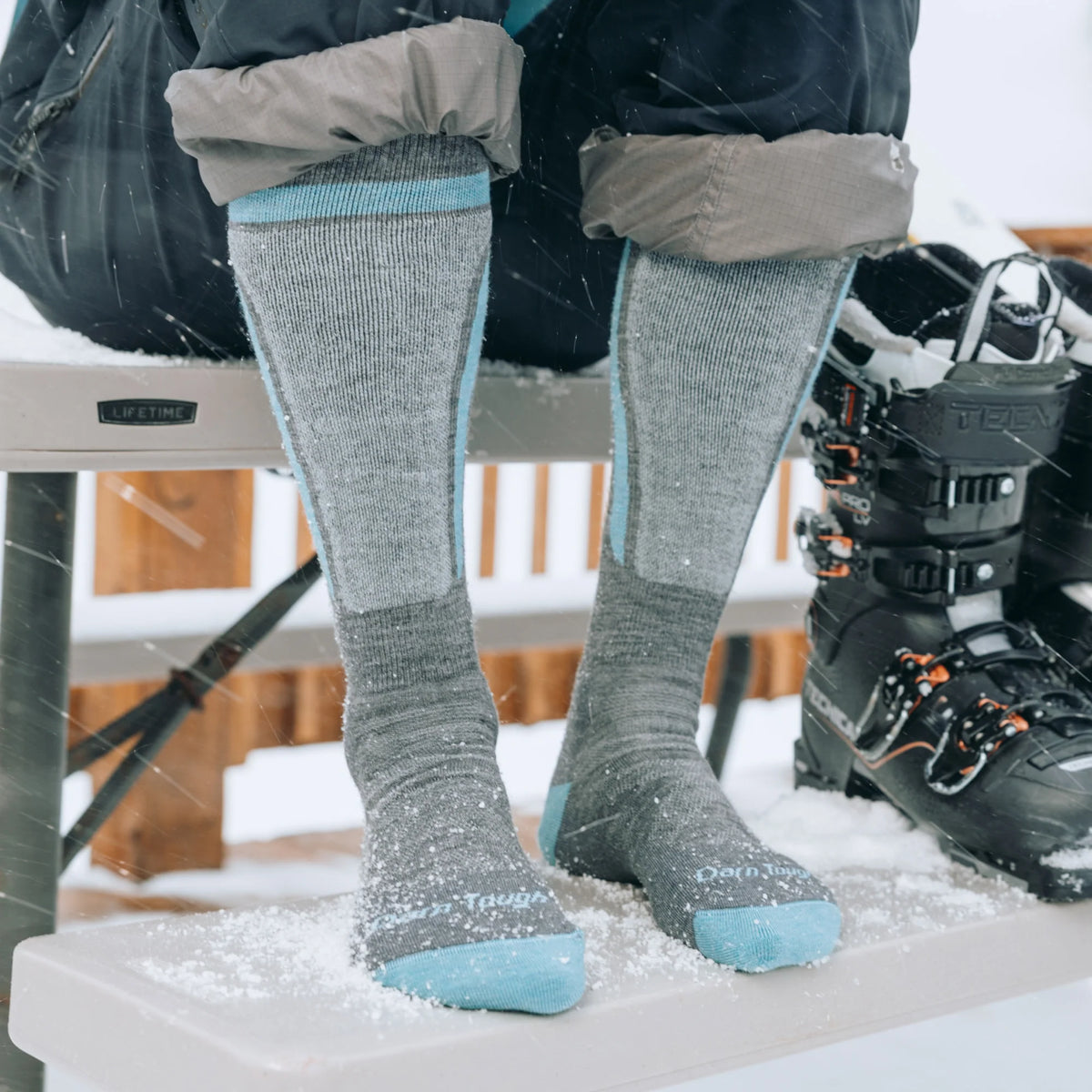 Women's Edge Over-the-Calf Midweight Ski & Snowboard Socks